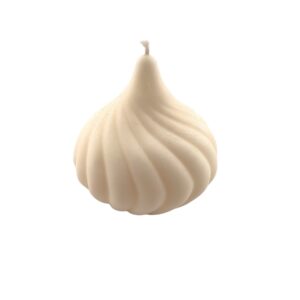 Bougie moulée décorative naturelle en cire de soja - non parfumée