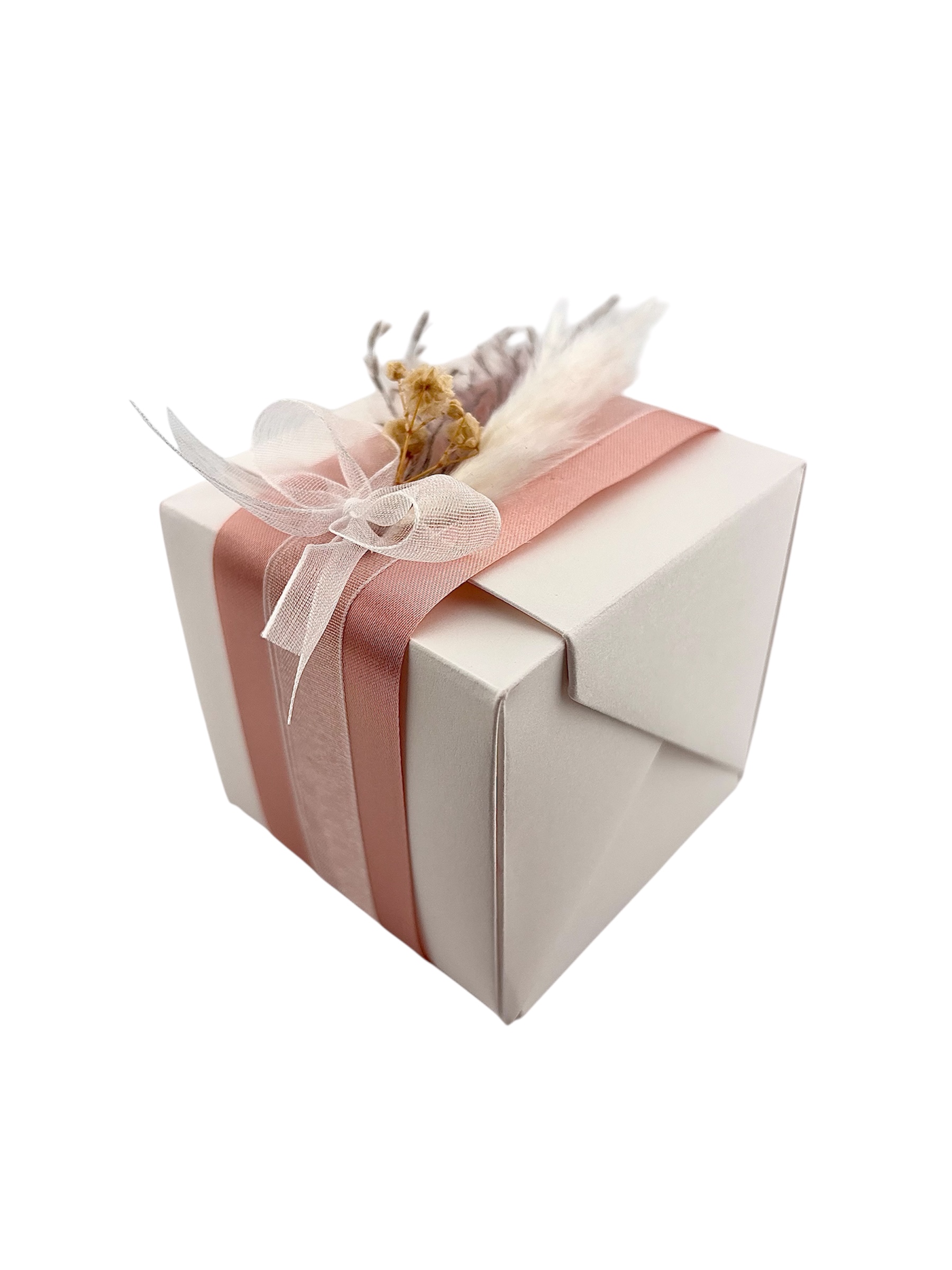 Boîte cadeau artisanale - Mariage, baptême, événement blanche – Image 3