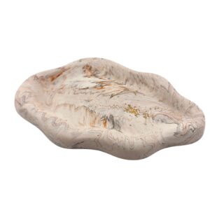 Plateau vide-poche en Jesmonite - effet marbré naturel