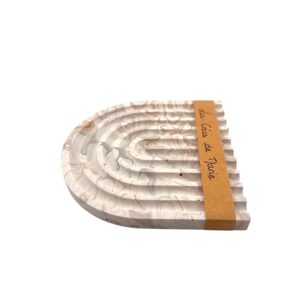 Dessous de verre en Jesmonite - effet marbré