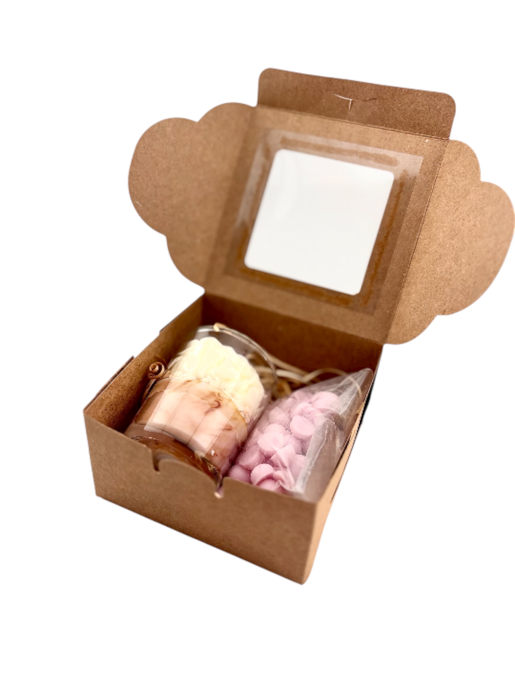 Box de Noël - Mini Bougie gourmande Christmas Pudding & Billes de fondants Fleur de coton – Image 3