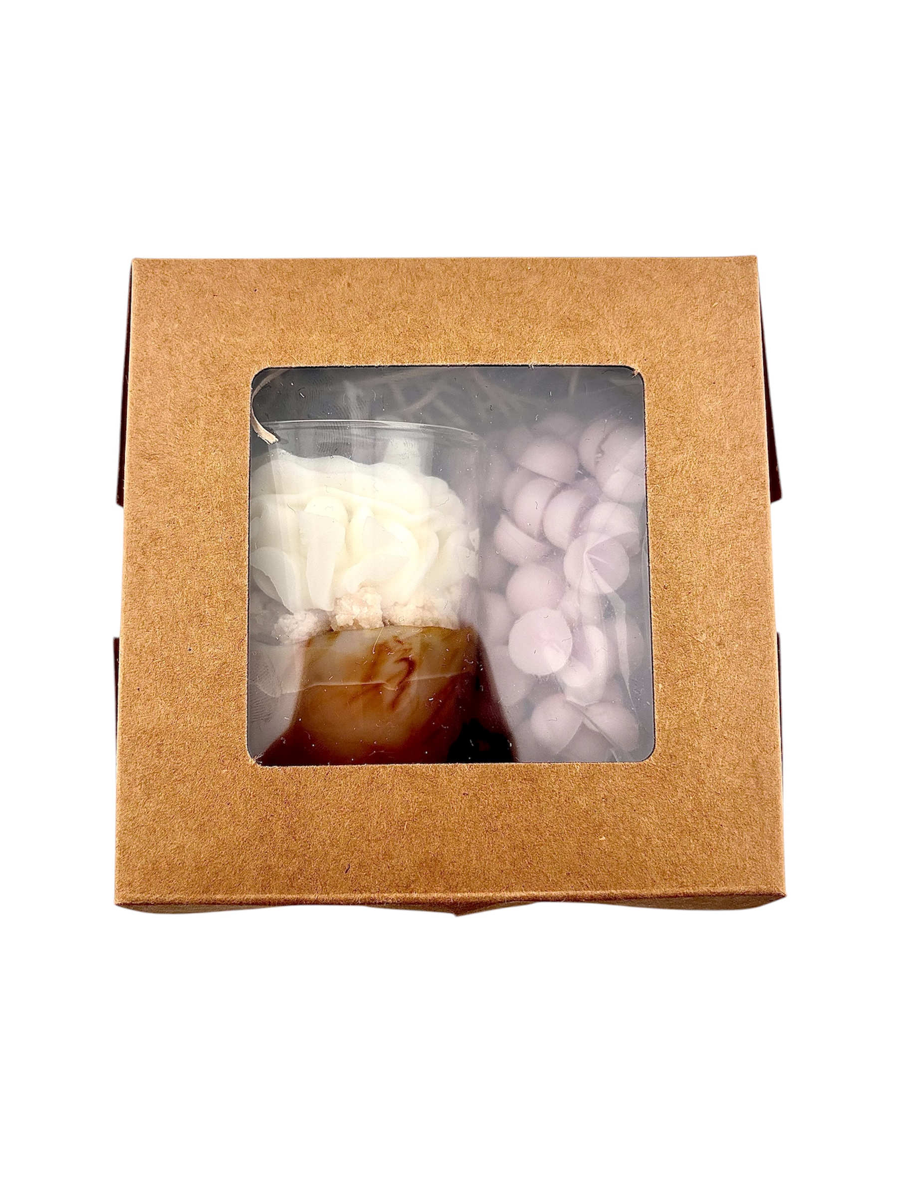 Box de Noël - Mini Bougie gourmande Christmas Pudding & Billes de fondants Fleur de coton – Image 4