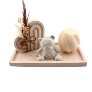 Composition décorative en Jesmonite - tons naturels