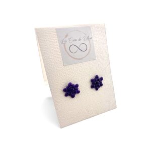 Boucles d’oreilles en résine UV – Fait main