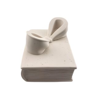 📖 Boîte à bijoux « Livre » en jesmonite – avec nœud décoratif