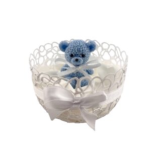 Coupe décorative avec nounours en cire de soja