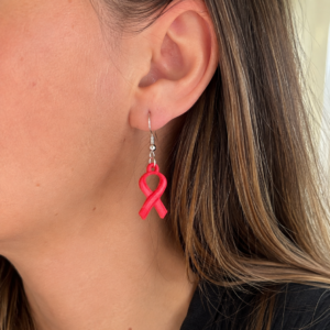 Boucles d’oreilles Ruban Rose – Octobre Rose 🎀