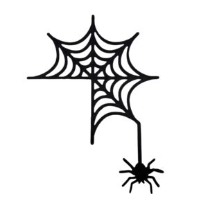 🕷️ Décoration de porte Halloween – Toile d’araignée
